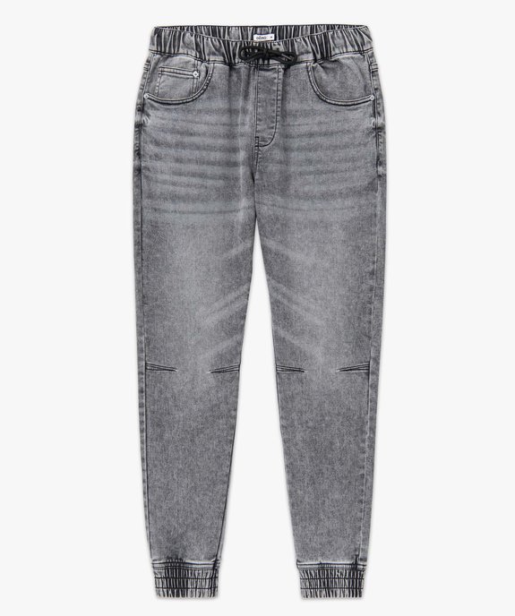 Jogger denim homme aspect délavé vue4 - GEMO (HOMME) - GEMO