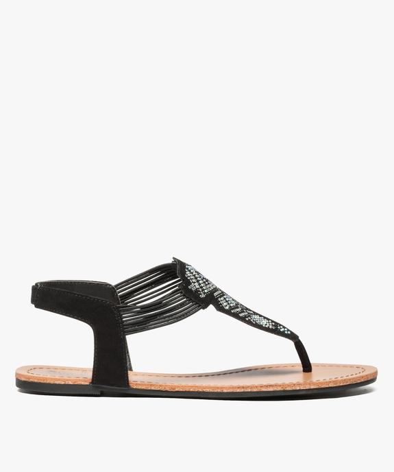 Sandales à entre-doigt avec brides élastiquées à strass femme - Valentina Baldano vue1 - VALENTINA BALDA - GEMO