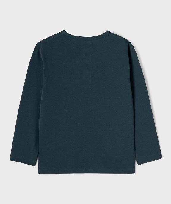 Tee-shirt manches longues en coton résistant garçon vue3 - GEMO 4G GARCON - GEMO