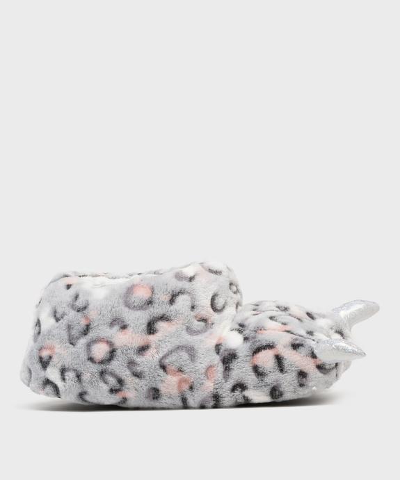 Chaussons en volume patte d'animal à griffes pailletées femme vue1 - GEMO(HOMWR FEM) - GEMO