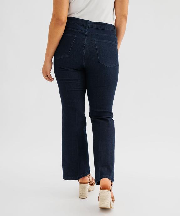 Jean Flare extensible taille normale femme grande taille vue3 - GEMO (G TAILLE) - GEMO