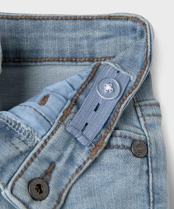 Bermuda en jean slim extensible bébé garçon vue2 - GEMO 4G BEBE - GEMO