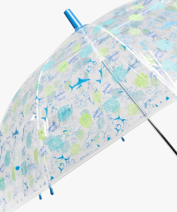Parapluie enfant transparent imprimé requins vue2 - GEMO (ACCESS) - GEMO