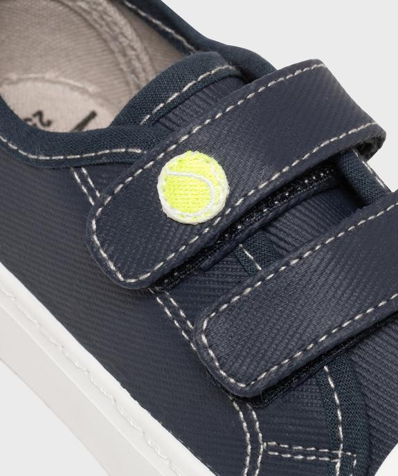 Tennis en toile enduite fermeture scratch garçon - 5 Miles vue6 - 5 MILES - GEMO