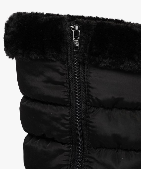 Après-ski femme unis à col fourré avec zip et à strass vue6 - SANS MARQUE - GEMO