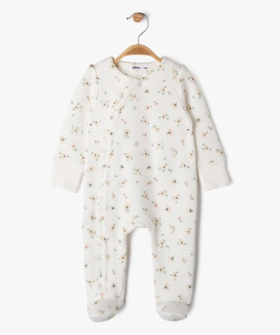 Ensemble 3 pièces pyjama + body manches longues + bavoir bébé vue4 - GEMO(BB COUCHE) - GEMO