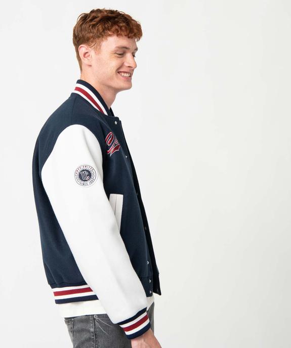 Blouson bomber homme avec manches contrastantes – Camps United vue2 - CAMPS UNITED - GEMO