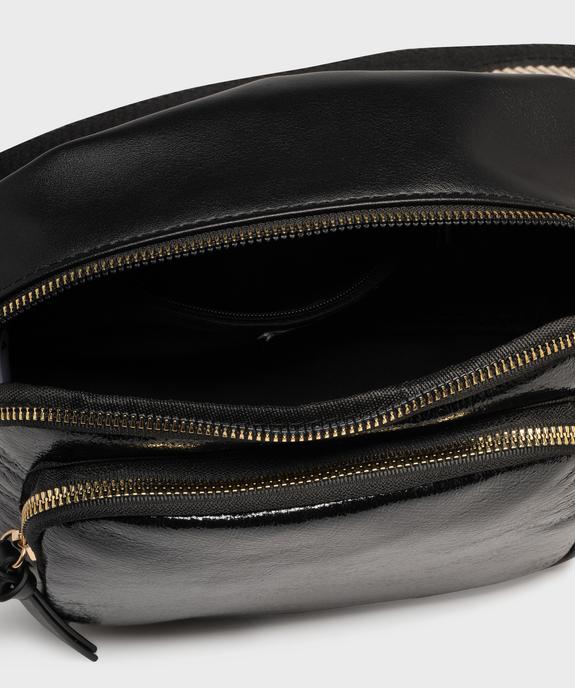 Sac bi-matières avec bandoulière pailletée femme vue3 - GEMO (ACCESS) - GEMO