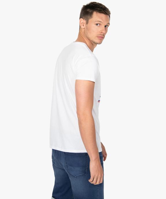 Tee-shirt homme à manches courtes message humour football vue3 - GEMO 4G HOMME - GEMO