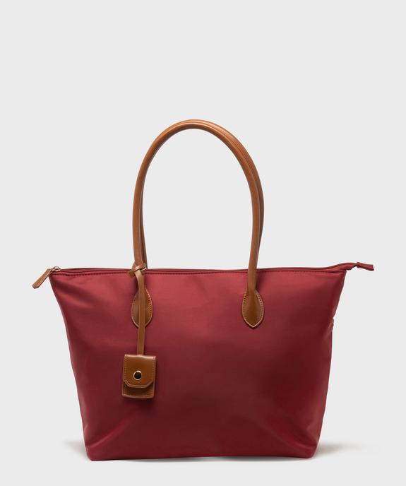 Sac à main zippé forme cabas à grandes anses femme  vue1 - GEMO (ACCESS) - GEMO