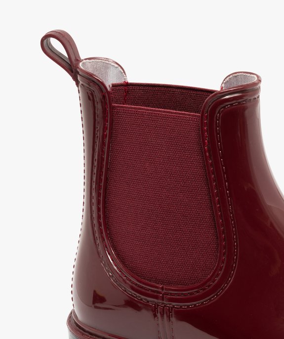 Bottes de pluie femme à semelle crantée avec élastiques d'aisance vue6 - FOLLOW ME - GEMO