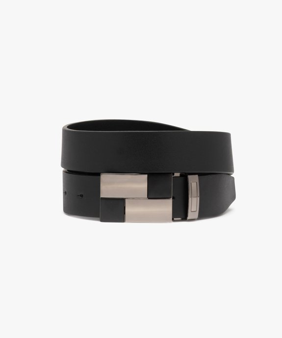 Ceinture unie avec boucle plate fantaisie homme vue1 - GEMO (ACCESS) - GEMO