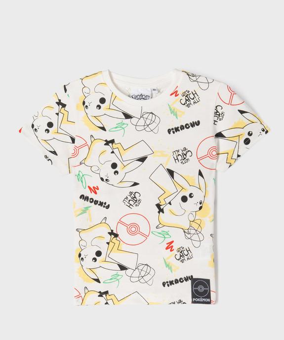 Tee-shirt manches courtes imprimé all over garçon - Pokémon vue1 - POKEMON - GEMO
