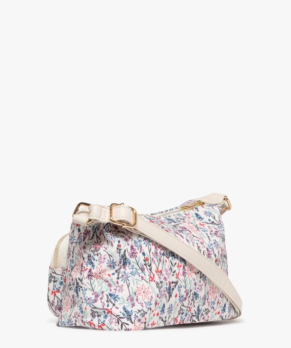 Sac à bandoulière petit format en toile femme vue3 - GEMO 4G FEMME - GEMO