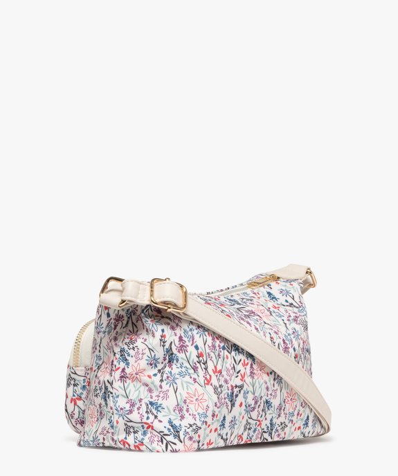 Sac à bandoulière petit format en toile femme vue4 - GEMO 4G FEMME - GEMO