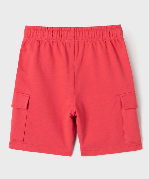 Bermuda en maille coupe cargo garçon vue4 - GEMO (ENFANT) - GEMO