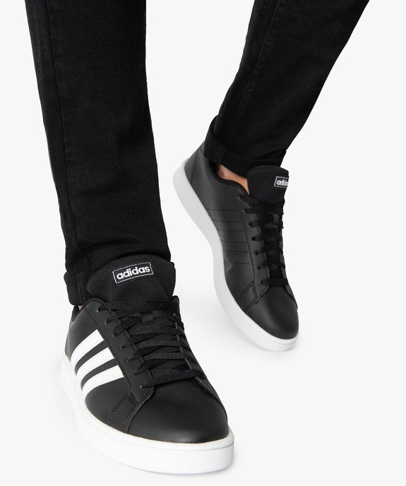 Baskets homme bicolores à lacets - Adidas Grand Court Base vue1 - ADIDAS - GEMO
