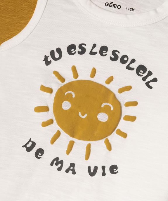Débardeurs imprimés bébé garçon (lot de 2) vue2 - GEMO(BEBE DEBT) - GEMO