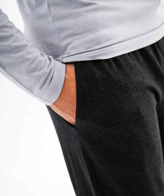 Pantalon de pyjama en jersey à taille élastique homme vue4 - GEMO(HOMWR HOM) - GEMO