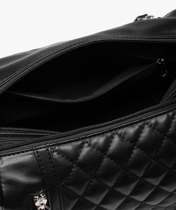 Sac femme matelassé à détails argentés vue3 - GEMO (ACCESS) - GEMO