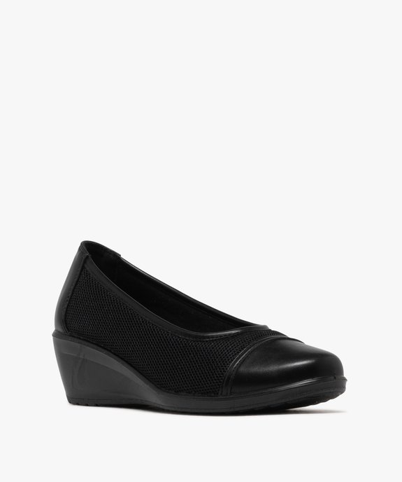Ballerines confort à talon compensé femme vue2 - G'FLEX GEMO FOR GOOD - GEMO