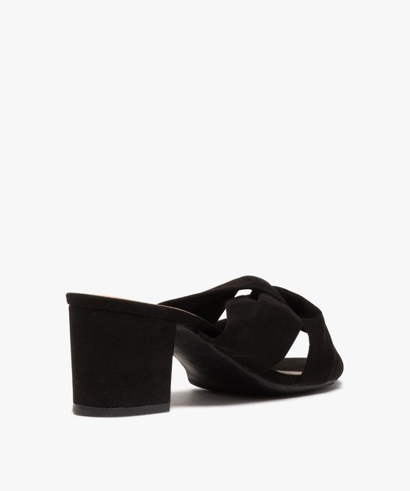 Mules femme unies à talon carré - Coupe pied large vue4 - GEMO(URBAIN) - GEMO