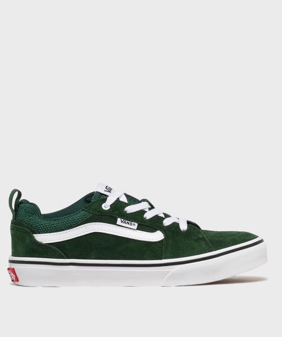 Baskets basses en cuir suédé à lacets garçon - Vans vue1 - VANS - GEMO