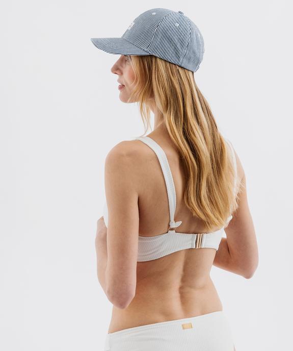 Haut de maillot de bain triangle à bretelles multipositions femme - LuluCastagnette vue3 - LULUCASTAGNETTE - GEMO