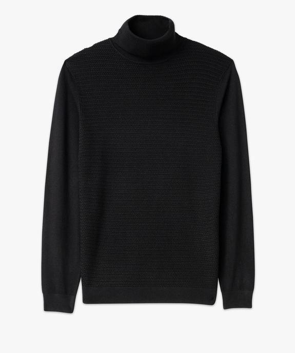 Pull à col roulé en maille fine homme vue8 - GEMO 4G HOMME - GEMO