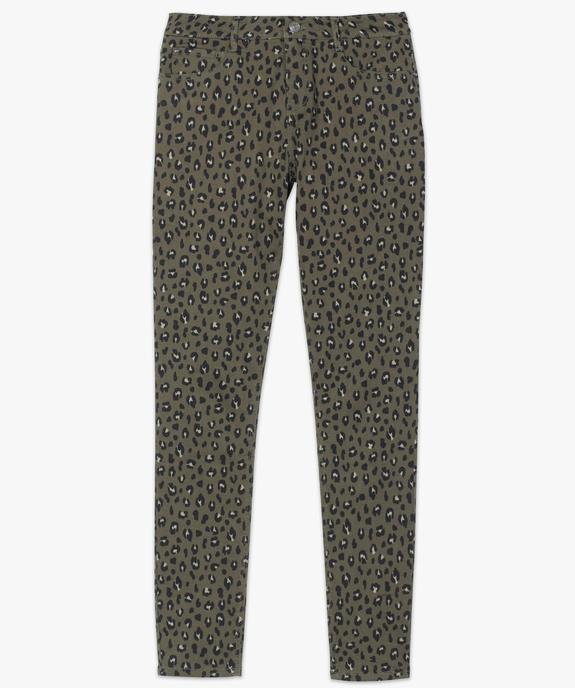 Pantalon femme coupe slim à motifs léopard vue4 - GEMO(FEMME PAP) - GEMO