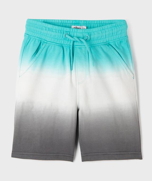 Bermuda en coton avec taille élastique garçon vue1 - GEMO (ENFANT) - GEMO