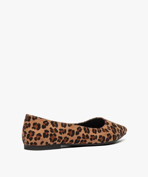 Ballerines femme à bout pointu motif léopard vue4 - GEMO(URBAIN) - GEMO