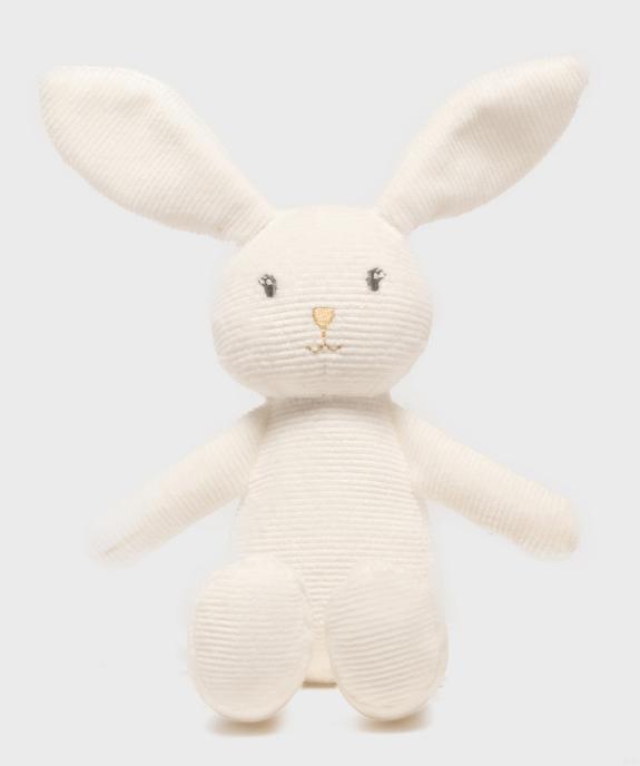 Doudou lapin en velours côtelé bébé vue1 - GEMO (ACCESS) - GEMO