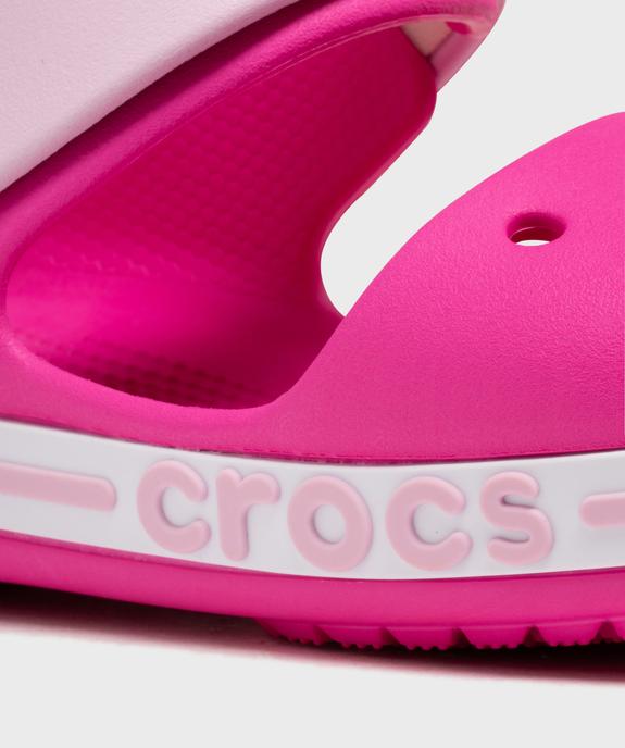 Sandales de plage fermeture scratch fille - Crocs vue6 - CROCS - GEMO