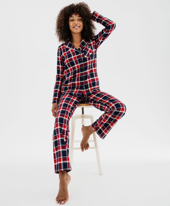 Pyjama à motif tartan femme - LuluCastagnette vue1 - LULUCASTAGNETTE - GEMO