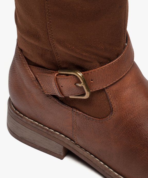 Bottes femme avec doublure chaude vue6 - GEMO (CASUAL) - GEMO