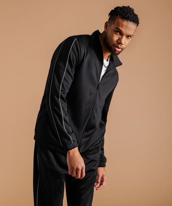 Sweat de sport zippé avec liserés réfléchissants homme vue1 - GEMO 4G HOMME - GEMO