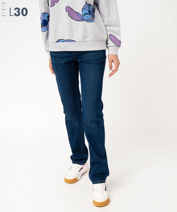 Jean Regular taille haute femme - Longueur L30 vue1 - GEMO(FEMME PAP) - GEMO