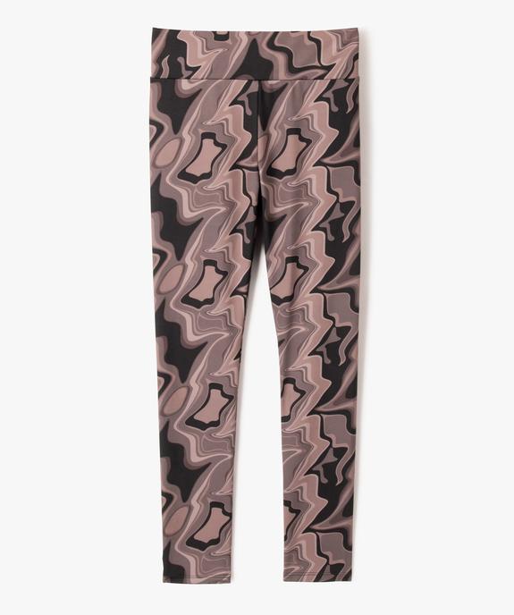 Leggings de sport imprimé avec large ceinture fille vue1 - GEMO (JUNIOR) - GEMO