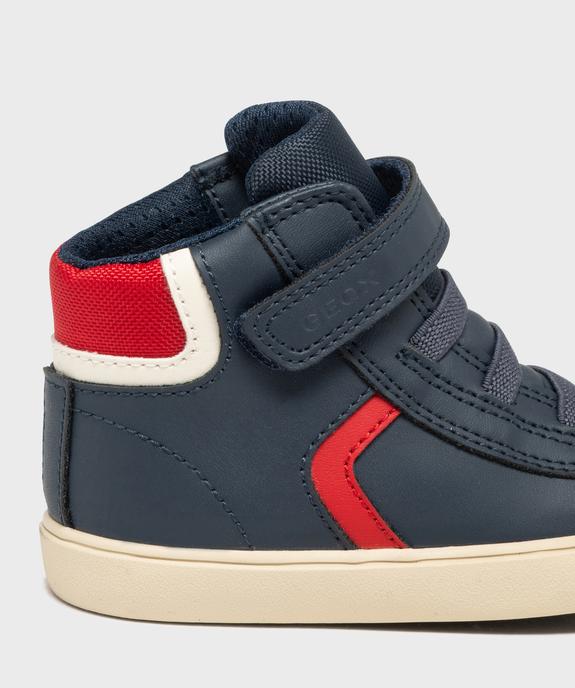 Baskets montantes tricolores bébé garçon - Geox vue6 - GEOX - GEMO