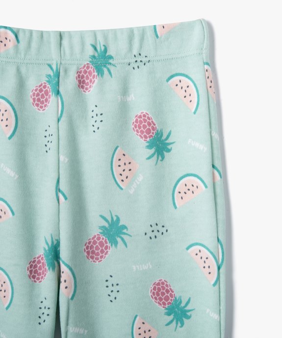 Pyjama bébé 2 pièces en jersey imprimé fruits vue3 - GEMO(BB COUCHE) - GEMO