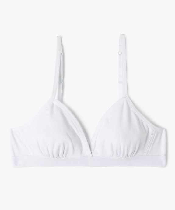 Soutien-gorge triangle à fines bretelles fille vue1 - GEMO 4G FILLE - GEMO