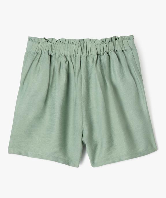 Short ample en viscose fluide à enfiler fille vue4 - GEMO 4G FILLE - GEMO