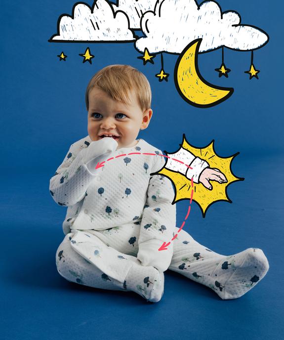 Ensemble 2 pièces bébé body et pyjama avec moufles intégrées vue1 - GEMO 4G BEBE - GEMO