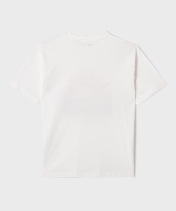 Tee-shirt manches courtes coupe oversize avec inscription garçon vue3 - GEMO 4G GARCON - GEMO