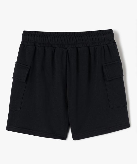 Short en maille ample avec poches à rabat fille vue3 - GEMO (JUNIOR) - GEMO