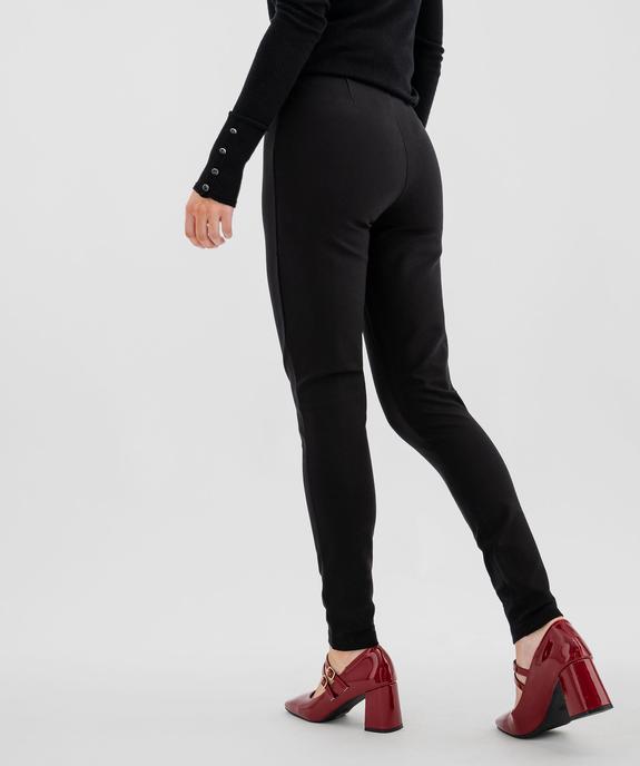 Legging élégant à plis et fausses poches zippées femme - GEMO(FEMME PAP) Legging élégant à plis et fausses poches zippées femme vue3 - GEMO(FEMME PAP) - GEMO
