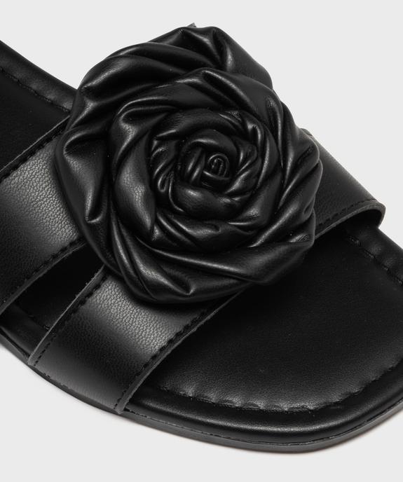 Mules plates à fleur en relief femme vue6 - VALENTINA BALDA - GEMO