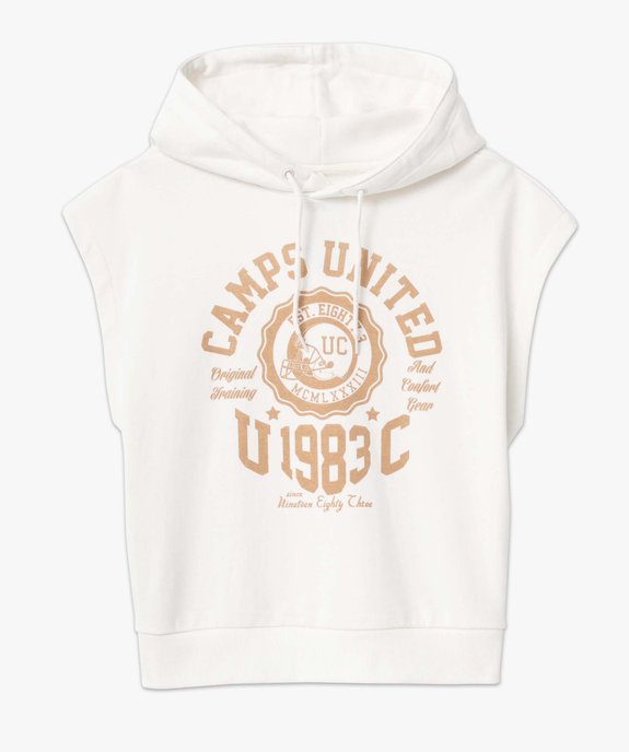 Sweat femme sans manches à capuche – Camps United vue4 - CAMPS UNITED - GEMO