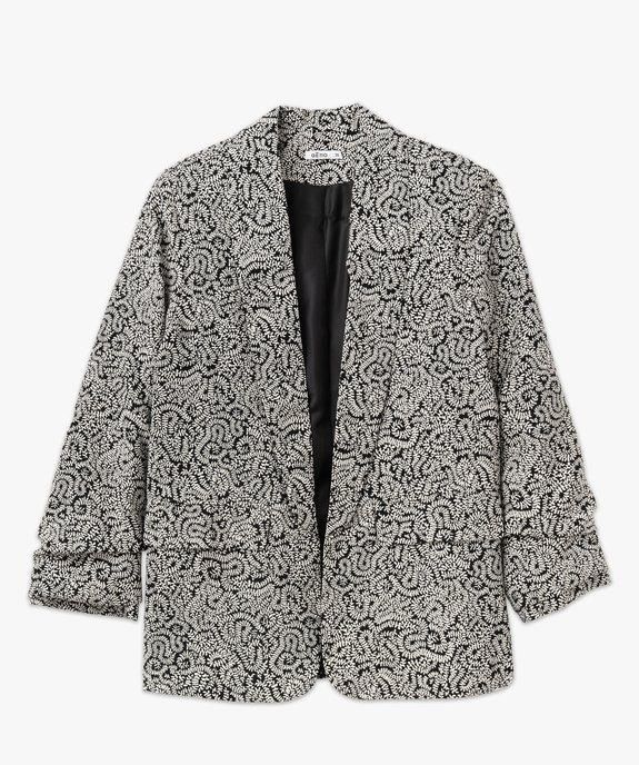 Veste à manches ¾ froncées femme vue4 - GEMO(FEMME PAP) - GEMO